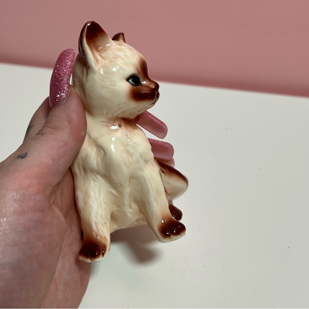 Vintage mid century retro Siamese cat figurine - Picture 3 of 6